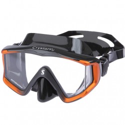 SCUBAPRO CRYSTAL VU SIL BLACK / ORANGE