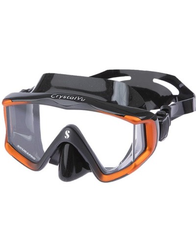 SCUBAPRO CRYSTAL VU SIL BLACK / ORANGE