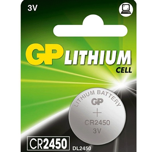 GP LITHIUM CELL CR2450 3V