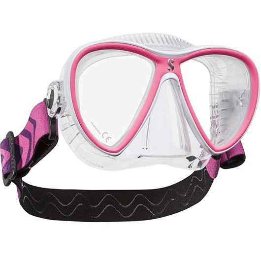 SCUBAPRO SYNERGY TWIN CLEAR CON CORREA CONFORT pink