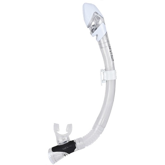 SEAC SUB FAST TECH DRY SNORKEL CLEAR WHITE