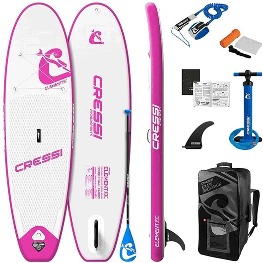 Tabla paddle surf Cressi Sub Fluid 10’2” ISUP Set Azul-Blanco