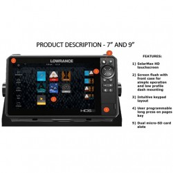 LOWRANCE HDS LIVE CON TRANSDUCTOR AIRMAR CHIRP 1kw TM185H-W