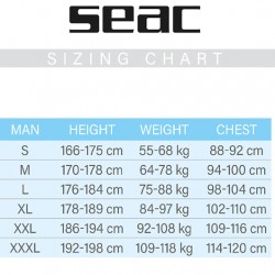 SEAC SUB CHAQUETA GANNET MAN - 7MM