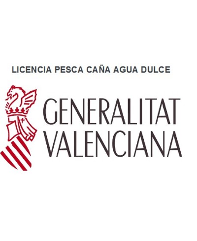 LICENCIA PESCA AGUA DULCE COMUNIDAD VALENCIANA 1 AÑOS