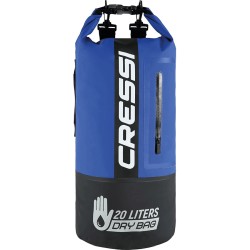 CRESSI MOCHILA DRY PVC 20L NEGRO / AZUL