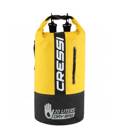 CRESSI MOCHILA DRY PVC 20L NEGRO / AMARILLO