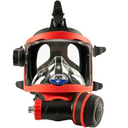 OTS GUARDIAN FFM 1.1 FULL FACE MASK BLACK SKIRT / RED