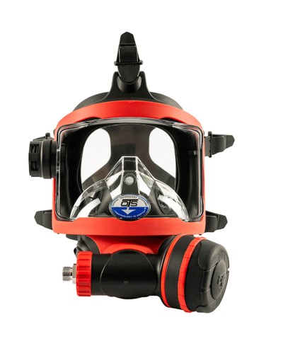 OTS GUARDIAN FFM 1.1 FULL FACE MASK BLACK SKIRT / RED