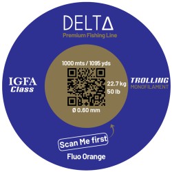 DELTA TROLLING 1000MT ORANGE