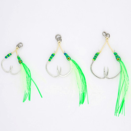 BLUE CRAB ASSIST DOUBLE HOOK GREEN