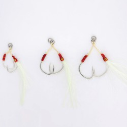BLUE CRAB ASSIST DOUBLE HOOK WHITE