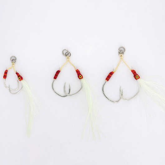 BLUE CRAB ASSIST DOUBLE HOOK WHITE