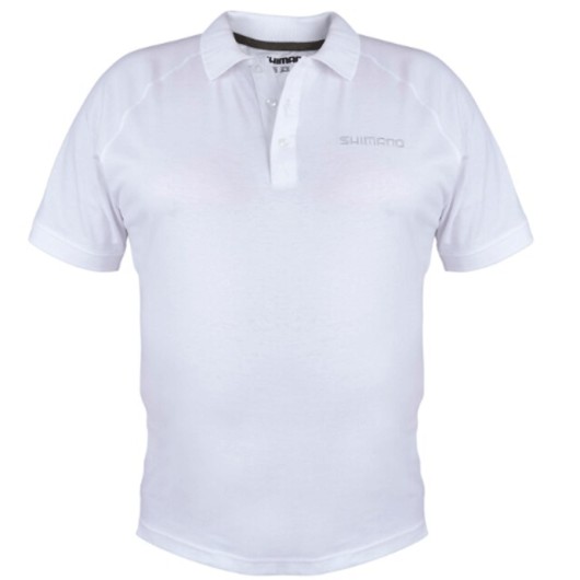 SHIMANO WEAR SHORT SLEEVE POLO WHITE