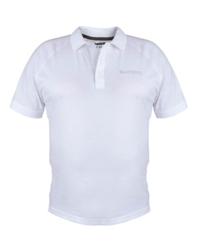 SHIMANO WEAR SHORT SLEEVE POLO WHITE