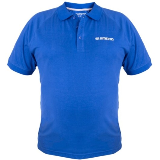 SHIMANO WEAR SHORT SLEEVE POLO BLUE