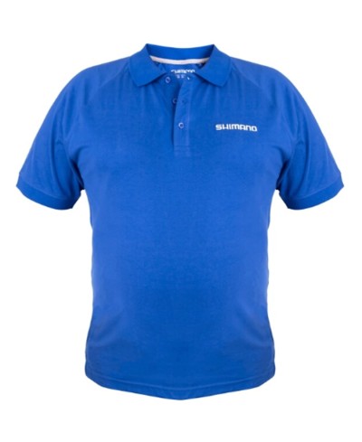 SHIMANO WEAR SHORT SLEEVE POLO BLUE