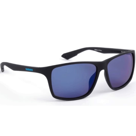 SHIMANO EYEWEAR TECHNIUM MATTE BLACK BLUE MIRROR