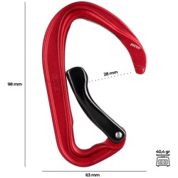 FIXE PICOT CURVE | MOSQUETÓN TIPO ASIMÉTRICO