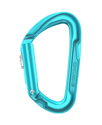 EDELRID PURE SLIDER ICEMINT | MOSQUETÓN TIPO ASIMÉTRICO