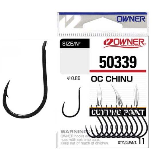 OWNER OC CHINU 50339 BLACK | ANZUELOS