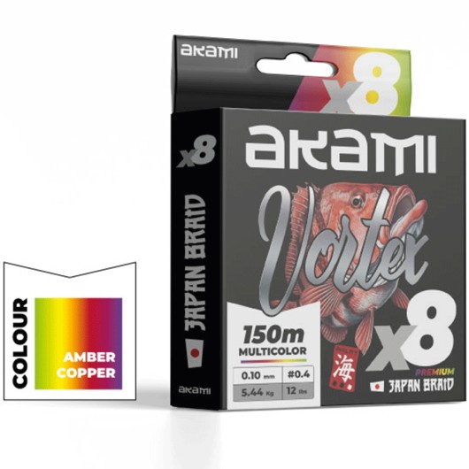 AKAMI VORTEX X8 150M MULTICOLOR