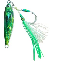 BLUE CRAB JIG FAT 40 GRS GLOW AND DOUBLE ASSIST HOOK