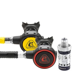 CRESSI PACK ZEN ROJO AC5 + OCTOPUS ZEN