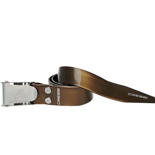 CRESSI CINTURON SILICONA HEBILLA INOX | MARRON METAL