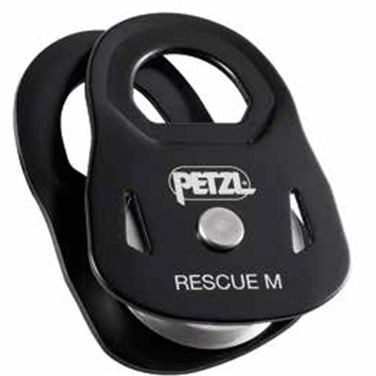 PETZL RESCUE M | BLACK | POLEA ALTA RESISTENCIA Y RENDIMIENTO