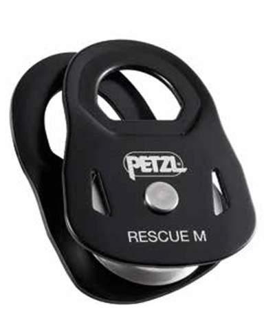 PETZL RESCUE M | BLACK | POLEA ALTA RESISTENCIA Y RENDIMIENTO