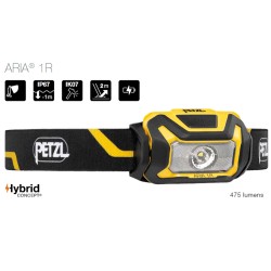 PETZL ARIA 1R | 475 LUMENS | LINTERNA FRONTAL
