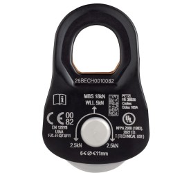 PETZL RESCUE S | BLACK | POLEA ALTA RESISTENCIA Y RENDIMIENTO