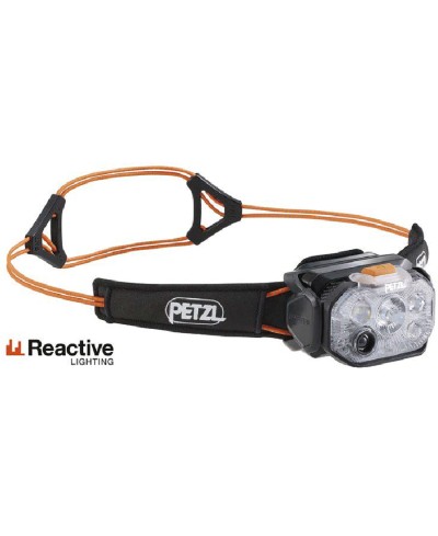 PETZL SWIFT RL | BLACK ORANTE | 1200 LUMENS | LINTERNA FRONTAL