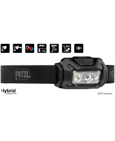 PETZL ARIA 2R | 625 LUMENS | BLACK | LINTERNA FRONTAL