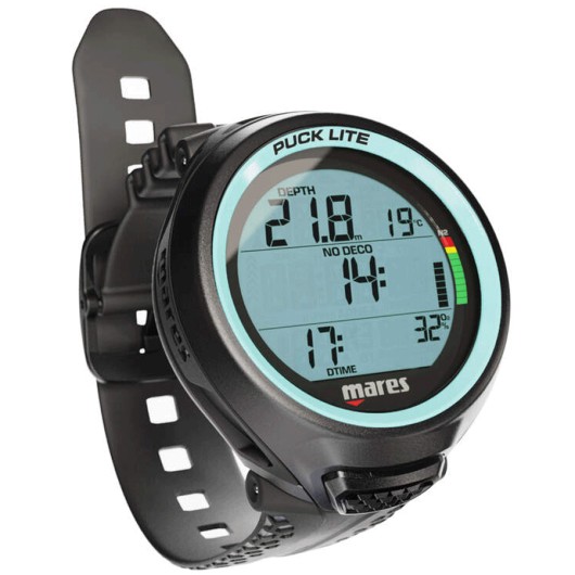 MARES ORDENADOR PUCK LITE / BLACK AQUAMARINA