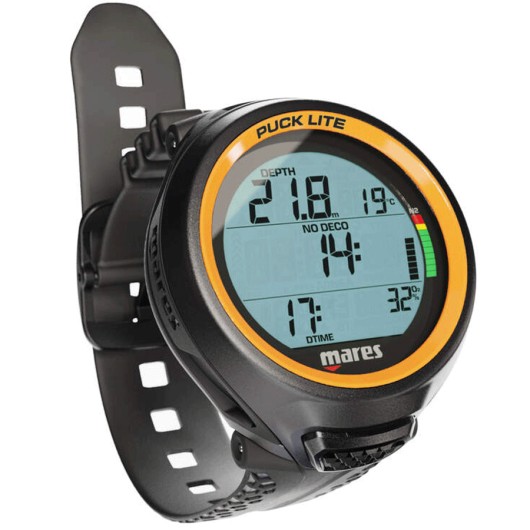MARES ORDENADOR PUCK LITE / BLACK NARANJA