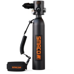 SMACO S500 0.7L | MINI SCUBA TANK | BLACK