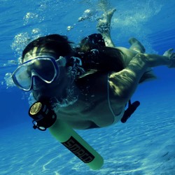 SMACO S300 0.5L CON ADAPTADOR PARA CARGA | MINI SCUBA TANK | YELLOW