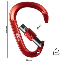 FIXE DUC SCREW HMS | MOSQUETÓN TIPO HSM