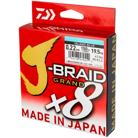 DAIWA  J BRAID GRAND X8 150M MULTICOLOR