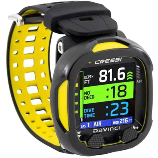 CRESSI ORDENADOR DA VINCI NEGRO / AMARILLO
