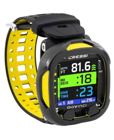 CRESSI ORDENADOR DA VINCI NEGRO / AMARILLO