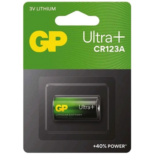 GP BATTERIES CR123A | ULTRA + | UNIDAD.