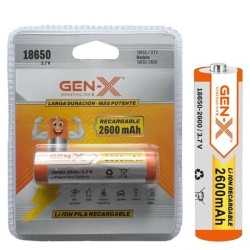 GEN-X 18650 | 2600mAh Li-ON| BATERIA RECARGABLE